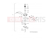 POLARIS PHOENIX 200 (A14PB20AF) ENGINE | ENGINE, CARBURETOR - A14PB20AF (49ATVCARB15PHX)