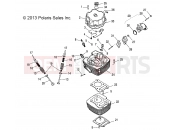 POLARIS PHOENIX 200 (A14PB20AF) ENGINE | ENGINE, CYLINDER HEAD - A14PB20AF (49ATVCYLINDERHD14PHX)