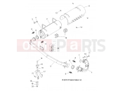 Polaris 2014 ATV SPORTSMAN ACE EURO (A14BH33FJ) ENGINE | ENGINE, EXHAUST SYSTEM - A14BH33FJ (49ATVEXHAUST14325)