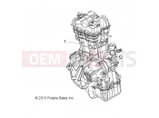 Polaris 2014 ATV SPORTSMAN ACE EURO (A14BH33FJ) ENGINE | ENGINE, LONG BLOCK - A14BH33FJ (49ATVLB14SP325)