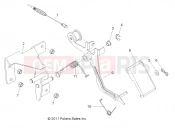 Polaris 2014 RANGER RANGER DIESEL INTL (R14TH90FX) ENGINE | ENGINE, THROTTLE PEDAL - R14TH90FX (49RGRTHROTTLEPEDAL12900D)