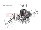 VICTORY 2014 VISION ALL OPTIONS (V14SW36) ENGINE | ENGINE, CAMCHAIN - V14SW36 ALL OPTIONS (49VICCAMCHAIN12VN)