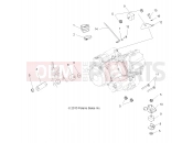 Polaris 2013 ATV SPORTSMAN FOREST TRACTOR 500 - A13MN50ET/EX ENGINE | ENGINE, MOUNTING - A13MN50ET/EX (49ATVENGINEMTG11SP500)