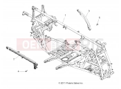 Polaris 2013 ATV 850 SCRAMBLER HO EPS INTL (A13GH8EFK) CHASSIS | CHASSIS, MAIN FRAME - A13GH8EFK (49ATVFRAME12SP550)