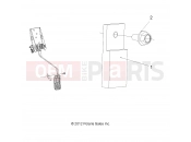 Polaris 2013 LEV GEM ALL OPTIONS - L13G2/4/6 CONTROLS » CONTROLS, PEDAL STOPPER - ALL OPTIONS (49GEMSTEER13STOPPER)