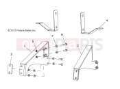 Polaris 2013 LEV GEM ALL OPTIONS - L13G2/4/6 FRAME | FRAME, OPTIONS, BUMPER, BRACKET, REAR - L13G6A (49GEMOPTIONS11BRKTRR)