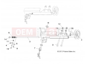 Polaris 2013 LEV GEM ALL OPTIONS - L13G2/4/6 STEERING » STEERING, LOCK, MANUAL - ALL OPTIONS (49GEMSTEER12LOCK)