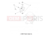 Polaris 2012 ATV SCRAMBLER 500 4X4 (A12NG50AA) ENGINE | ENGINE, CARBURETOR BRACKET - A12NG50AA (49ATVCARBBRKT10TBLZR)