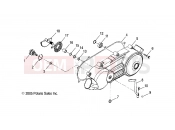 Polaris 2012 ATV PHOENIX 200 (A12PB20AF) ENGINE » ENGINE, CRANKCASE COVER, LH - (49ATVCRANKCASECVRLH08PHX)