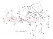 POLARIS RANGER CREW 800 - R12WH76AG/AR/EAH/EAV/EAW CHASSIS | CHASSIS, CAB FRAME - R12WH76AG/AR/EAH/EAV/EAW (49RGRFRAME11800CREW)