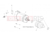 POLARIS RANGER CREW 800 - R12WH76AG/AR/EAH/EAV/EAW ENGINE | ENGINE, STARTING MOTOR - R12WH76AG/AR/EAH/EAV/EAW (49RGRSTARTINGMTR12CREW)