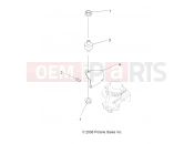 POLARIS TRAIL BOSS 330 (A11EA32AA) ENGINE | ENGINE, CARBURETOR BRACKET - A11EA32AA (49ATVCARBBRKT08TB)