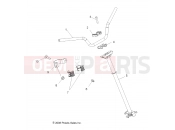 Polaris 2011 ATV OUTLAW 525 IRS (A11GP52AA) STEERING | STEERING, POST and HANDLEBAR - A11GP52AA (49ATVHANDLEBAR09OUT450)