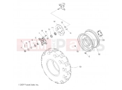 Polaris 2011 ATV OUTLAW 525 IRS (A11GP52AA) WHEELS | WHEELS, FRONT - A11GP52AA (49ATVWHEELFRT08OUT525S)