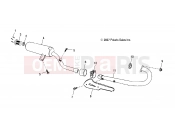 POLARIS PHOENIX 200 (A11PB20AB) ENGINE | ENGINE, EXHAUST - A11PB20AB (49ATVEXHAUST08PHX)