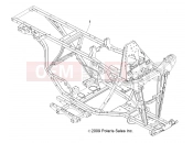 Polaris 2011 ATV SCRAMBLER 500 4X4 (A11NG50AA) CHASSIS | CHASSIS, FRAME - A11NG50AA (49ATVFRAME10TBLZR)