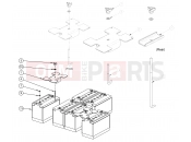 POLARIS GEM - e2/e4/e6/eS/eL/eLXD ELECTRICAL | ELECTRICAL, BATTERY LEAD ACID FLOODED EV31 HOLD DOWN - e2/e4/eS (49GEMELECTRICAL11BATTERYLEAD)