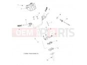 Polaris 2010 ATV HAWKEYE 300 2X4 (A10LB27AA) STEERING | STEERING, HANDLEBAR and CONTROLS - A10LB27AA (49ATVHANDLEBAR09SP400)