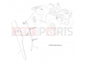 Polaris 2010 ATV SPORTSMAN EPS 550 - A10ZX55AL/AT/AX OPTIONS | OPTIONS, GUN BOOT - A10ZX55AT (49ATVGUNBOOT09SPXP850)