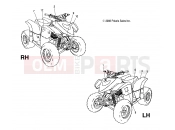 Polaris 2010 ATV PHOENIX 200 QUAD (A10PB20EB) BODY » BODY, DECALS - (49ATVDECAL09PHXQD)