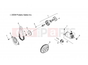 Polaris 2010 ATV PHOENIX 200 QUAD (A10PB20EB) ENGINE | ENGINE, GENERATOR/STARTING MOTOR - A10PB20EB (49ATVSTARTER10PHX)