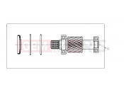 Polaris 2010 LEV GEM - E2/E4/E6/ES/EL/ELXD DRIVE LINE | DRIVE LINE, KIT, INPUT SHAFT - e2/e4/eS/eL (49GEMDRIVELINE11INPUTSHAFT)
