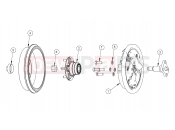 Polaris 2010 LEV GEM - E2/E4/E6/ES/EL/ELXD WHEELS | WHEELS, COMPONENTS, END, RIGHT REAR - e6/eLXD (49GEMWHEELS11ENDRTRRE6)