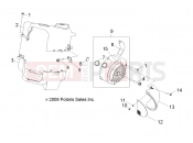 Polaris 2010 RZR RZR 170 - A10VA17AA/AD ENGINE | ENGINE, COOLING - A10VA17AA/AD (49RGRCOOL10RZR170)