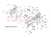 Polaris 2010 RZR RZR 170 - A10VA17AA/AD ENGINE | ENGINE, CRANKCASE - A10VA17AA/AD (49RGRCRANKCASE09RZR170)