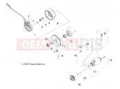 Polaris 2010 RZR RZR 170 - A10VA17AA/AD ENGINE | ENGINE, STARTING MOTOR - A10VA17AA/AD (49RGRSTARTINGMTR10RZR170)