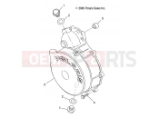Polaris 2009 ATV SCRAMBLER 500 4X4 (A09BG50AA) ENGINE | ENGINE, FLYWHEEL COVER - A09BG50AA (49ATVFLYWHEEL09SCRAM)
