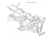 Polaris 2009 ATV SPORTSMAN 500 HO - A09MH50AS/AX/AZ CHASSIS | CHASSIS, FRAME - A09MH50AS/AX/AZ (49ATVFRAME08SP500)