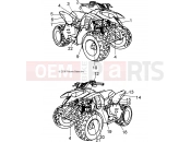 POLARIS OUTLAW 50 - A09KA05AB/AD BODY | BODY, DECALS - A09KA05AB/AD (49ATVDECAL09OUT50)