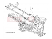 Polaris 2009 ATV SPORTSMAN TOURING 800 EFI - A09DN76AB/AL/AY CHASSIS | CHASSIS, FRAME - A09DN76AB/AL/AY (49ATVFRAME08SPTRG500)