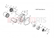 POLARIS PHOENIX 200 QUAD (A09PB20EB) ENGINE | ENGINE, CRANKCASE COVER, RH - A09PB20EB (49ATVCRANKCASECVRRH09PHX)