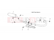 POLARIS PHOENIX 200 QUAD (A09PB20EB) ENGINE | ENGINE, EXHAUST - A09PB20EB (49ATVEXHAUST08PHXQD)