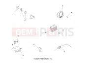 Polaris 2009 ATV SCRAMBLER 2X4 INTL (A09BA50FA) ELECTRICAL | ELECTRICAL, SWITCHES and SENSORS and CONTROL MODULES - A09BA50FA (49ATVELECT08SCRAM)