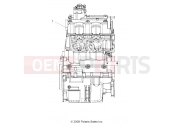 Polaris 2009 ATV SPORTSMAN XP 850 INTL - A09ZN85FL/8CFL ENGINE | ENGINE, SHORT BLOCK - A09ZN85FL (49ATVENGINE09SPXP850)
