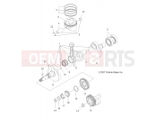 Polaris 2009 ATV SPORTSMAN X2 500 EFI QUAD (A09TN50EA) ENGINE | ENGINE, CRANKSHAFT and PISTON - A09TN50EA (49ATVCRANKSHAFT08SP500)