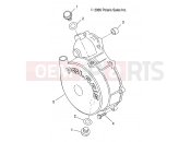 Polaris 2009 ATV SPORTSMAN X2 500 EFI QUAD (A09TN50EA) ENGINE | ENGINE, FLYWHEEL COVER - A09TN50EA (4999202119920211D14)