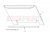 Polaris 2009 LEV GEM - E2/E4/E6/ES/EL/ELXD BODY | BODY, PANEL BACK WITHOUT LATCH - e6wSopt (49GEMBODY11BPNLE6)