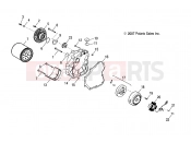 POLARIS PHOENIX 200 QUAD (A08PB20EB) ENGINE | ENGINE, CRANKCASE COVER, RH - A08PB20EB (49ATVCRANKCASECVRRH08PHX)