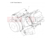 Polaris 2008 ATV SCRAMBLER 2X4 INTL (A08BA50FA) ENGINE | ENGINE, SHORT BLOCK - A08BA50FA (49ATVENGINE08SCRAM)