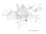 Polaris 2008 ATV SPORTSMAN 800 EFI SCANDINAVIAN - A08MH76SS/SF ENGINE | ENGINE, MOUNTING - A08MH76SS/SF (49ATVENGINEMTG08SP800EFI)