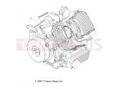 Polaris 2008 ATV HAWKEYE 2X4 (A08LB27AA) ENGINE | ENGINE, SHORT BLOCK - A08LB27AA (49ATVENGINE08SP300)