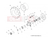 Polaris 2008 ATV SCRAMBLER 500 4X4 INTL (A08BG50FA) WHEEL | WHEEL, FRONT - A08BG50FA (49ATVWHEELFRT08SCRAMINTL)