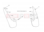 Polaris 2008 LEV GEM - E2/E4/E6/ES/EL/ELXD BODY | BODY, MUD FLAPS - e2/e4/e6/eS/eL/eLXD (49GEMBODY11MUDFLAP)