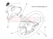 Polaris 2008 LEV GEM - E2/E4/E6/ES/EL/ELXD STEERING | STEERING, WHEEL - e2/e4/e6/eS/eL/eLXD (49GEMSTEER11WHEELE2)