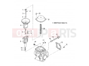 Polaris 2007 ATV TRAIL BOSS 330 (A07CA32AA) ENGINE | ENGINE, CARBURETOR, UPPER - A07CA32AA (4999202939920293C06)