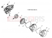Polaris 2007 ATV SPORTSMAN 700 EFI - A07MH68AX/AY/AZ ENGINE » ENGINE, MAGNETO - (4999200229920022D13)